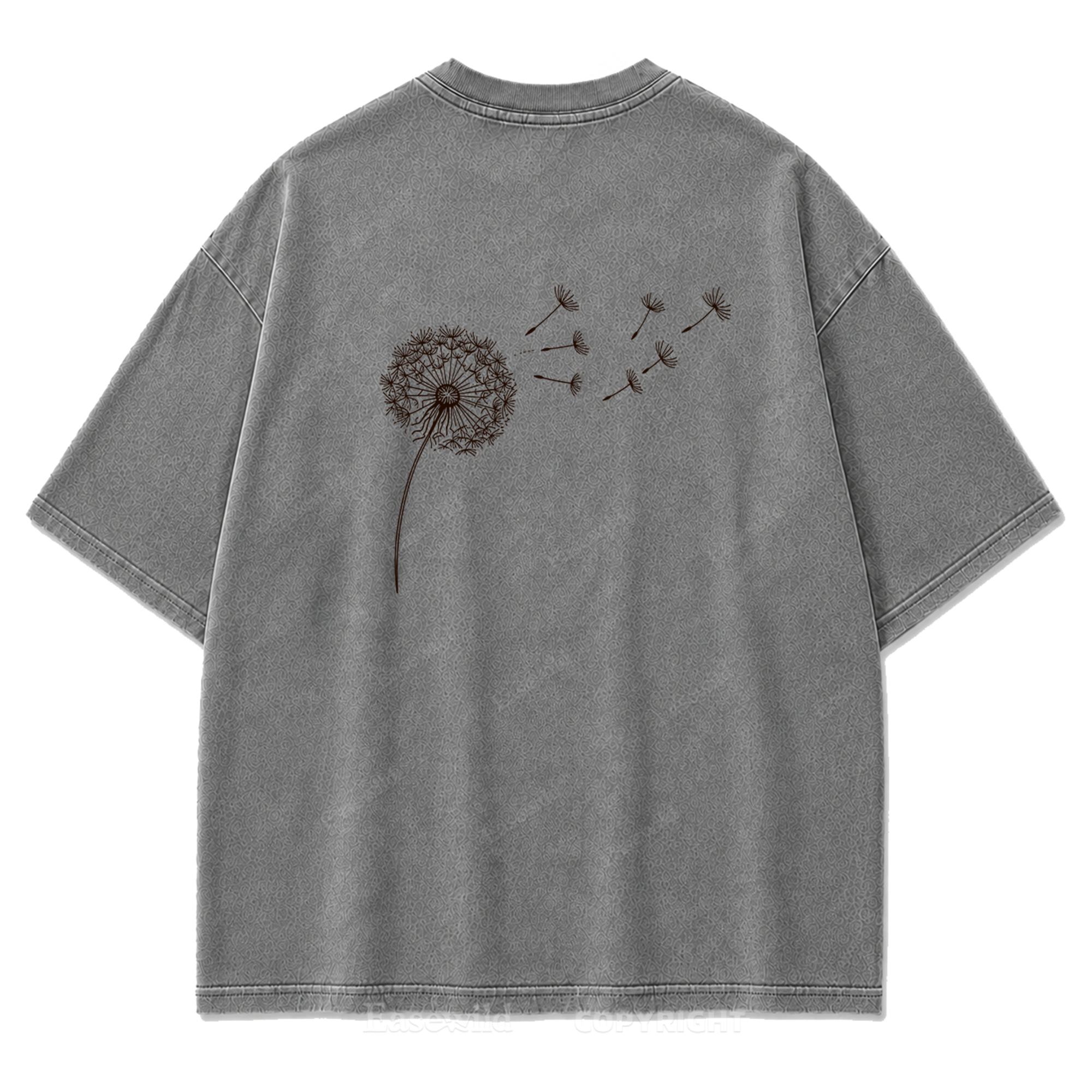 Drifting Wishes Dandelion Washed Print Tee