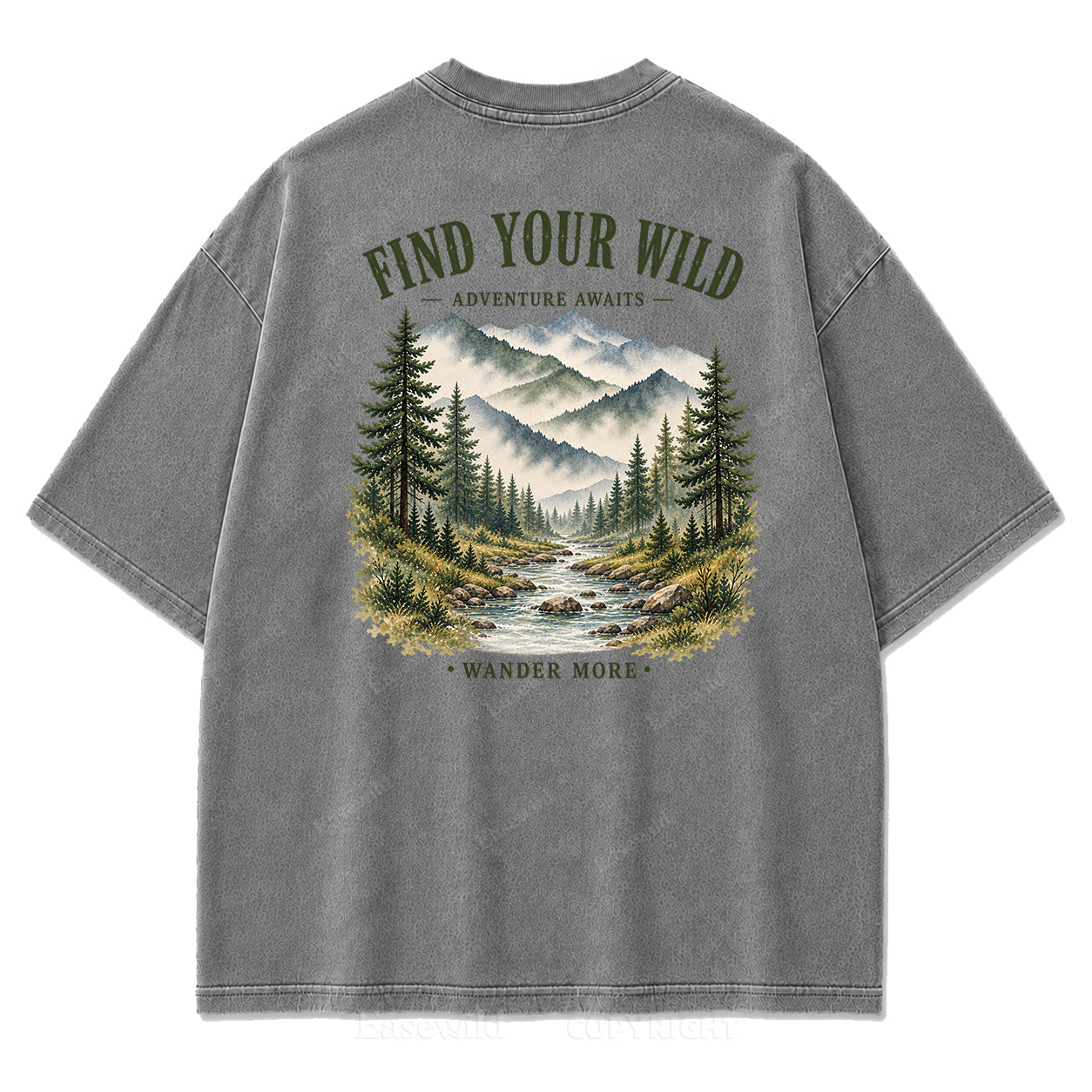 Find Your Wild Mountain Adventure Print Tee