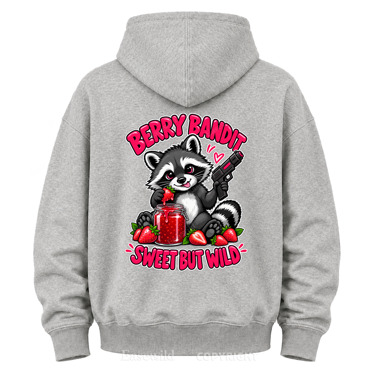 Berry Bandit Sweet But Wild Graphic Hoodie