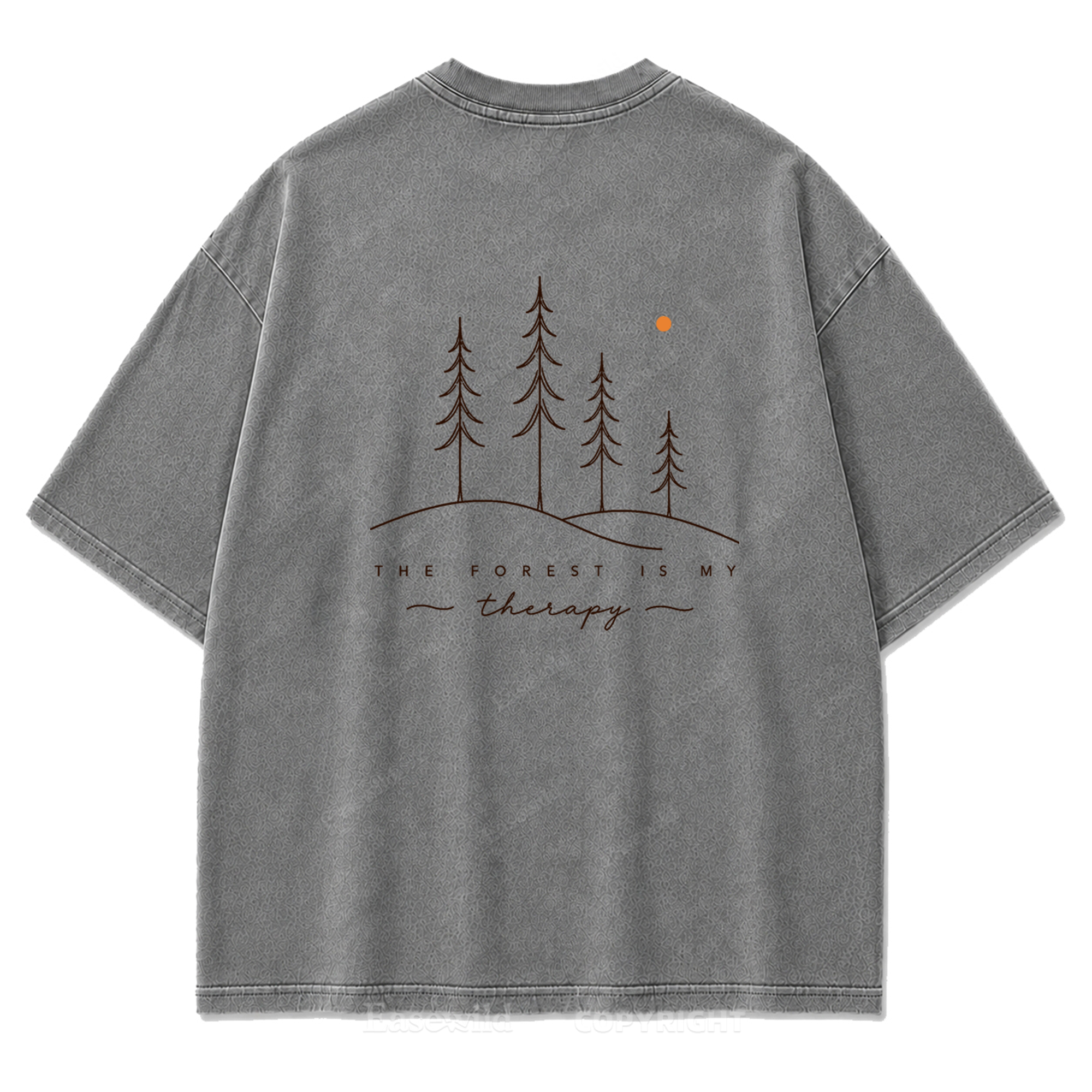 The Forest Is My Therapy Washed Print Tee