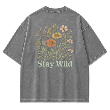 Meadow Spirit Floral Washed Print Tee