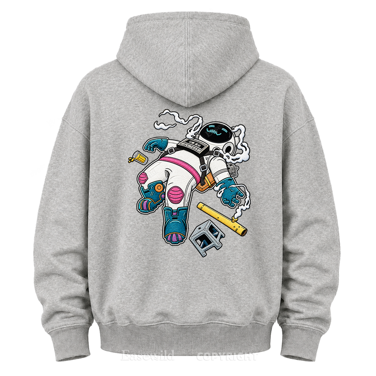 Relaxed Astronaut Graphic Hoodie