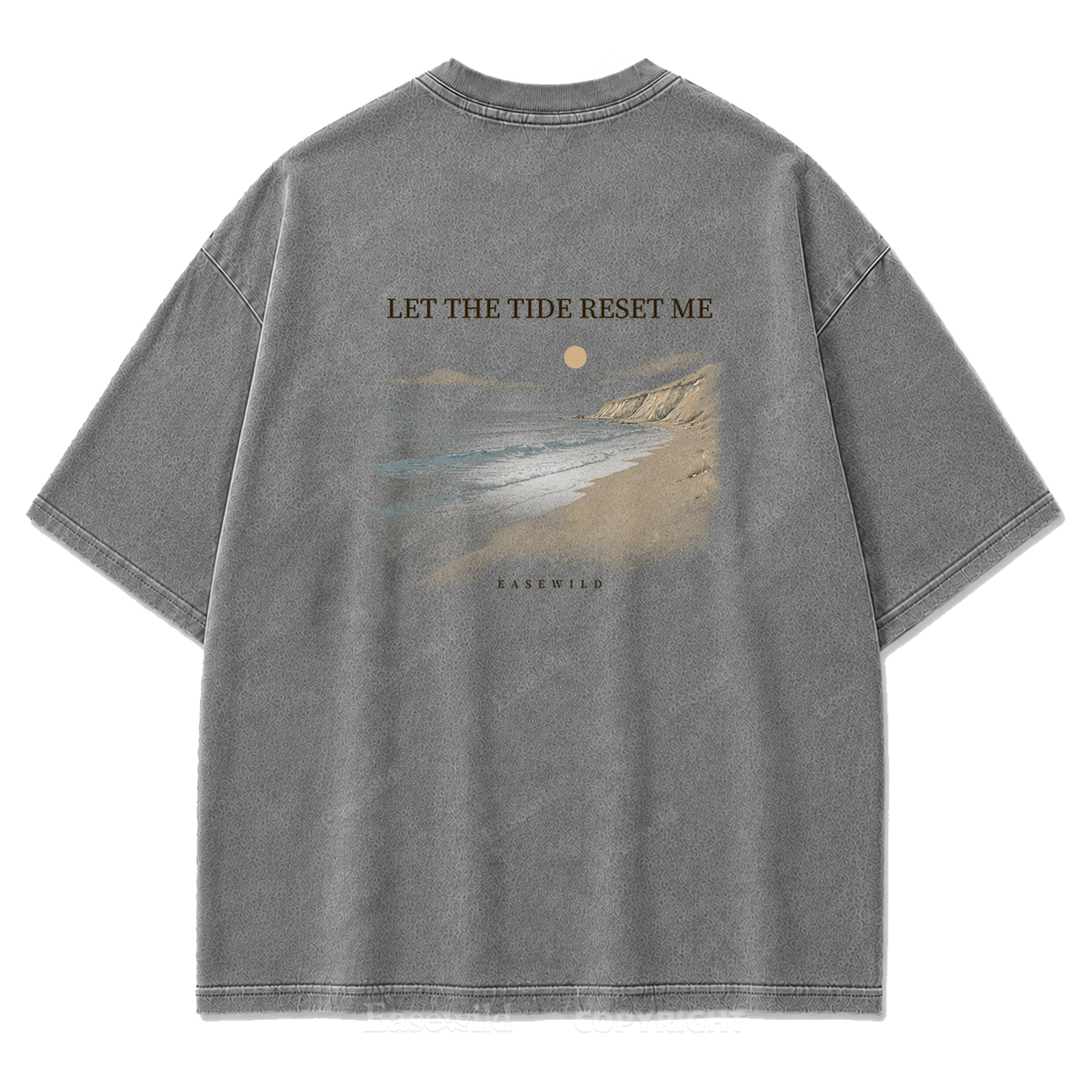 Let the Tide Reset Me Washed Print Tee