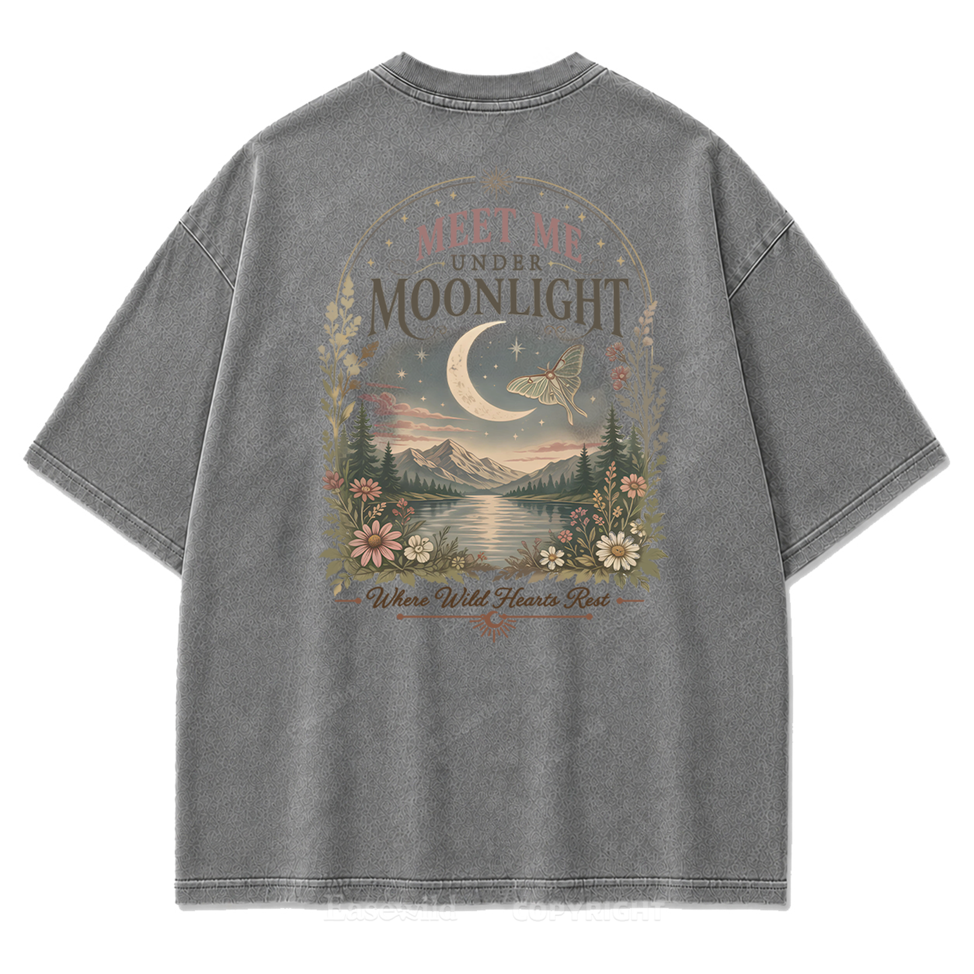 Lunar Lake Wildflower Washed Print Tee