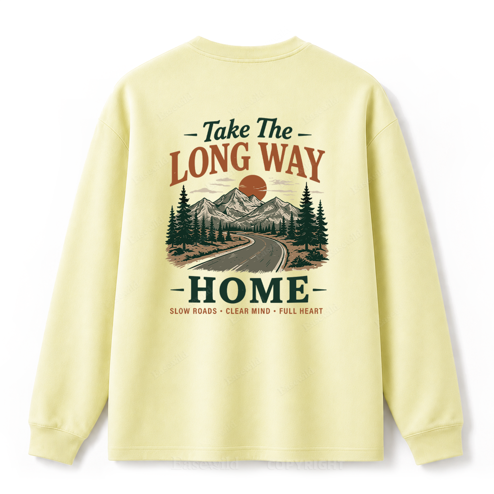 Take the Long Way Home Graphic Long Sleeve Tee