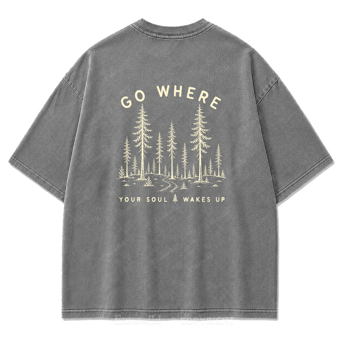 Go Where Your Soul Wakes Up Washed Print Tee