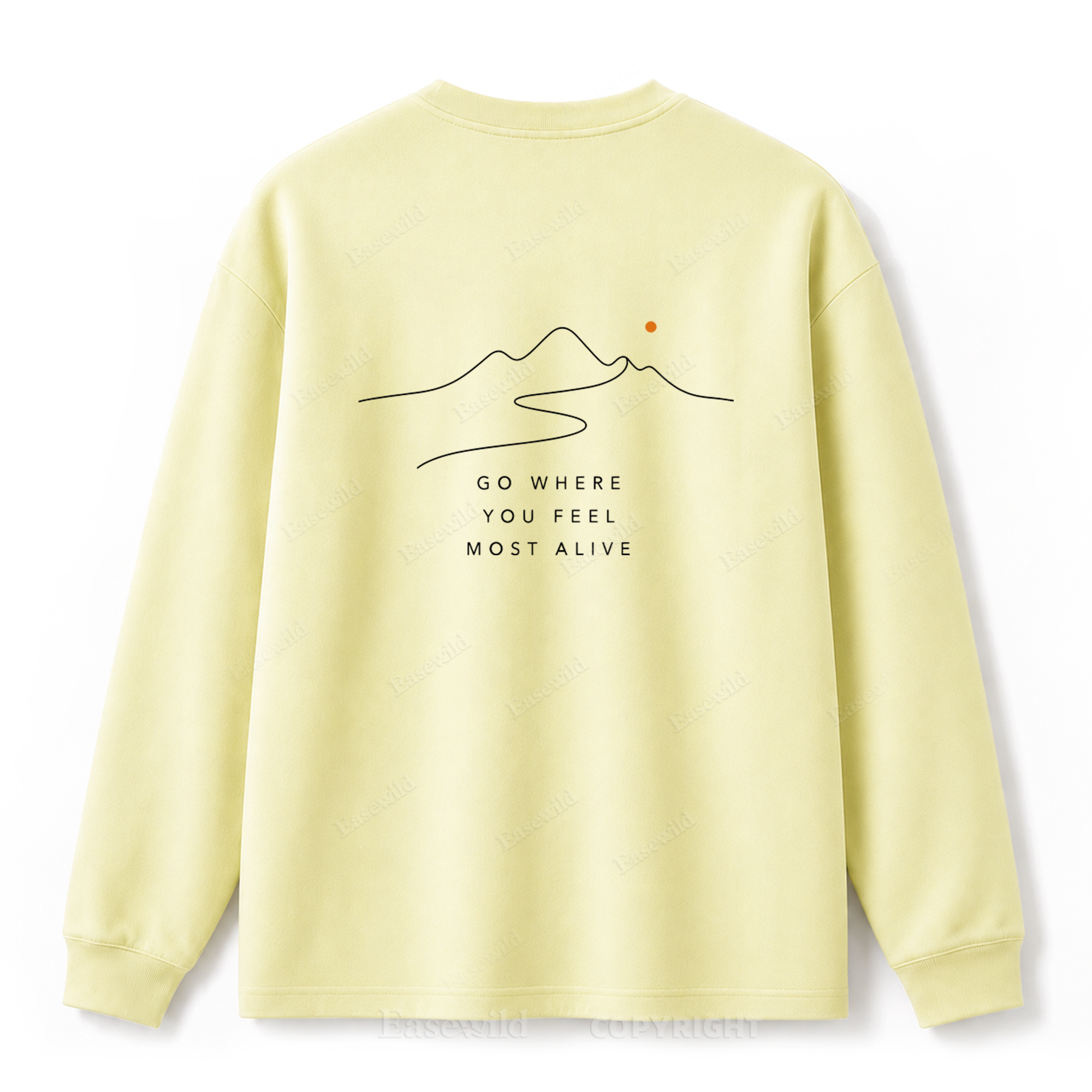 Go Where You Feel Most Alive Graphic Long Sleeve Tee