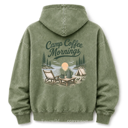 Lakeside Coffee Camp Washed Graphic Hoodie