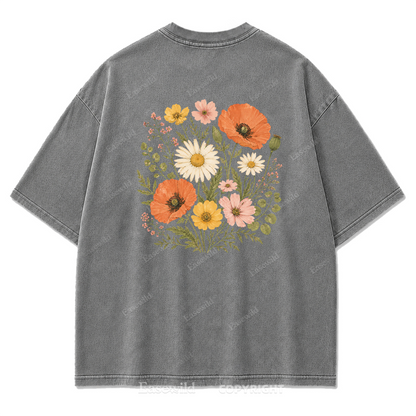 Wildflower Bouquet Washed Print Tee
