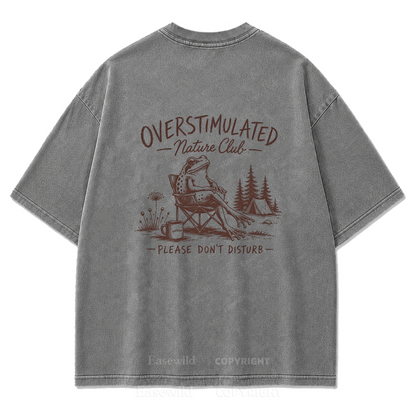 Overstimulated Nature Club Washed Print Tee