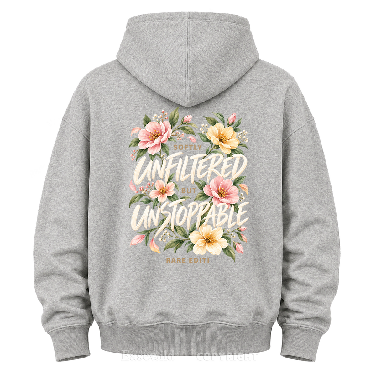 Softly Unfiltered Floral Graphic Hoodie