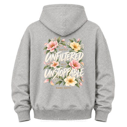 Softly Unfiltered Floral Graphic Hoodie