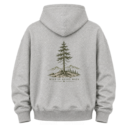 Wild in Quiet Ways Vintage Pine Graphic Hoodie