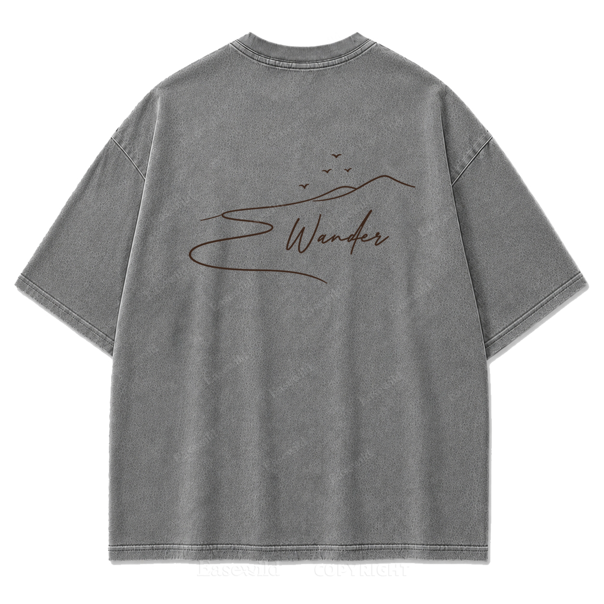 Where the Road Softens Washed Print Tee