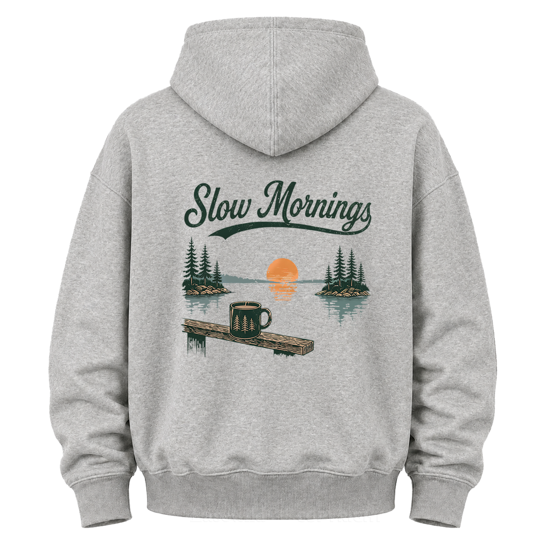 Morgenstunden am See Grafik-Hoodie