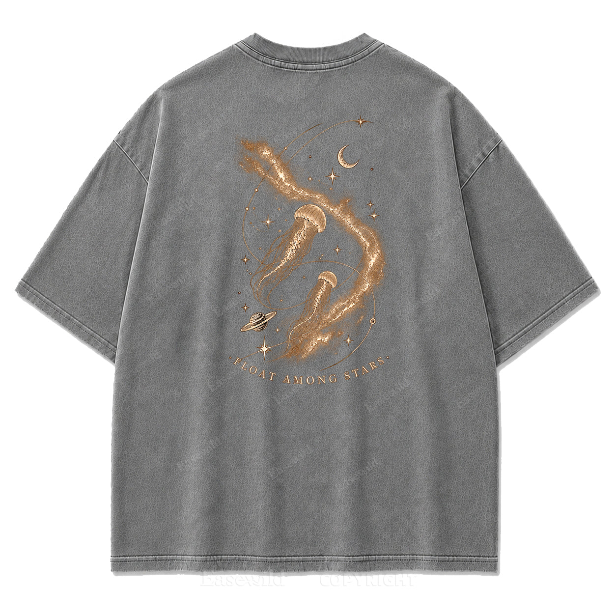 Vintage Celestial Jellyfish Space Print Tee