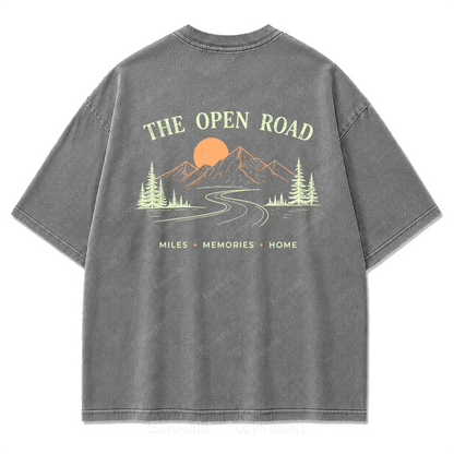 The Open Road Washed Print Tee