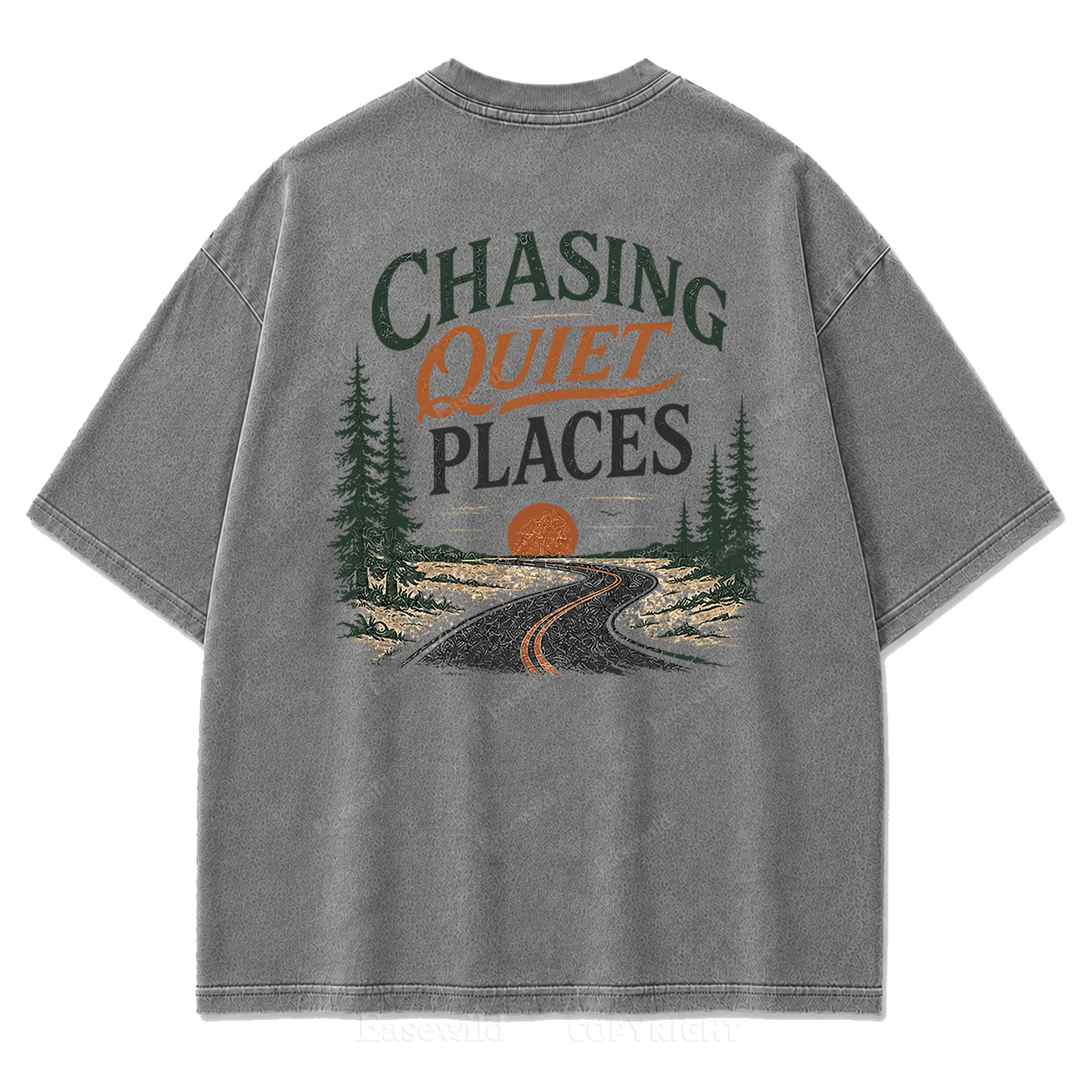 Chasing Quiet Places Washed Print Tee