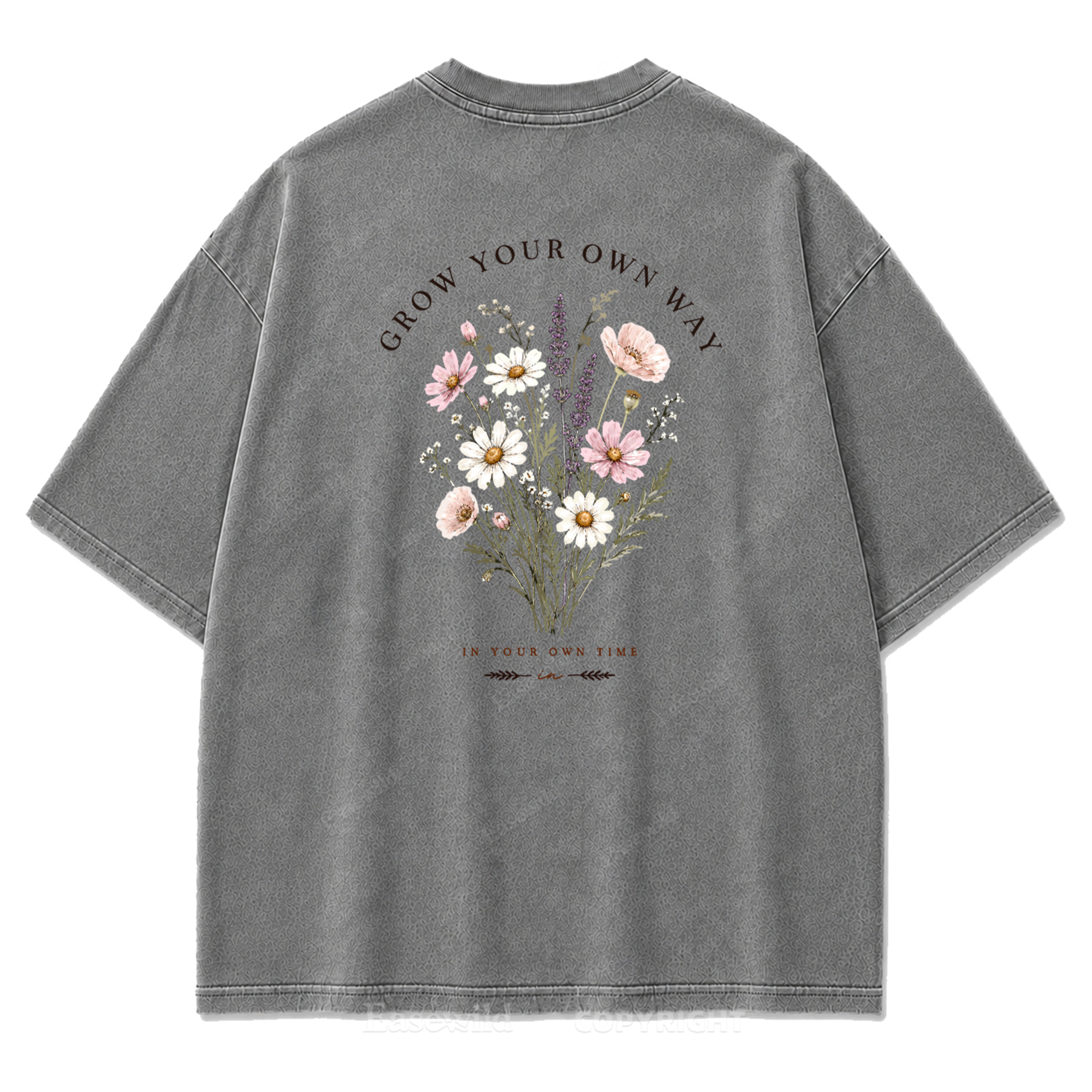Grow Your Own Way Wildflower Washed Print Tee