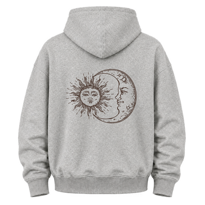 Sonne & Mond "Celestial Washed" Grafik-Kapuzenpullover