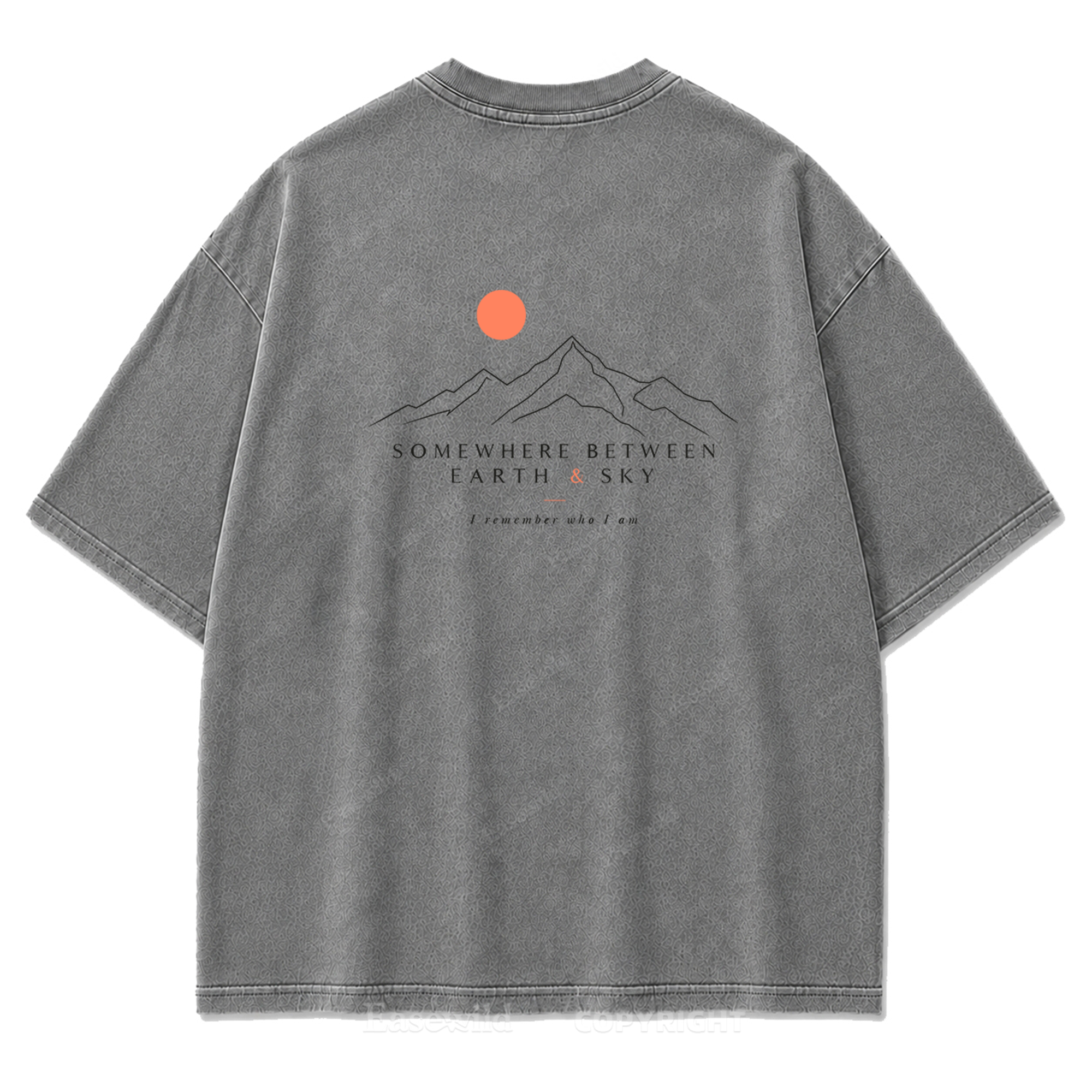 Somewhere Between Earth & Sky Washed Print T-Shirt