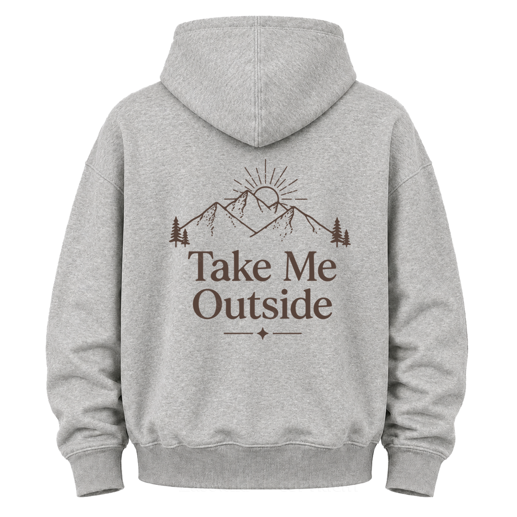Take Me Outside Mountain Grafik-Kapuzenpullover