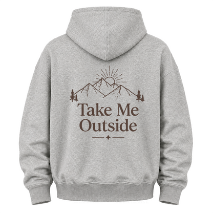 Take Me Outside Mountain Grafik-Kapuzenpullover