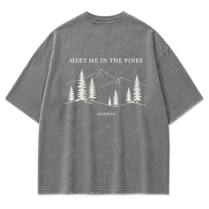 Meet Me in the Pines Washed Print Tee