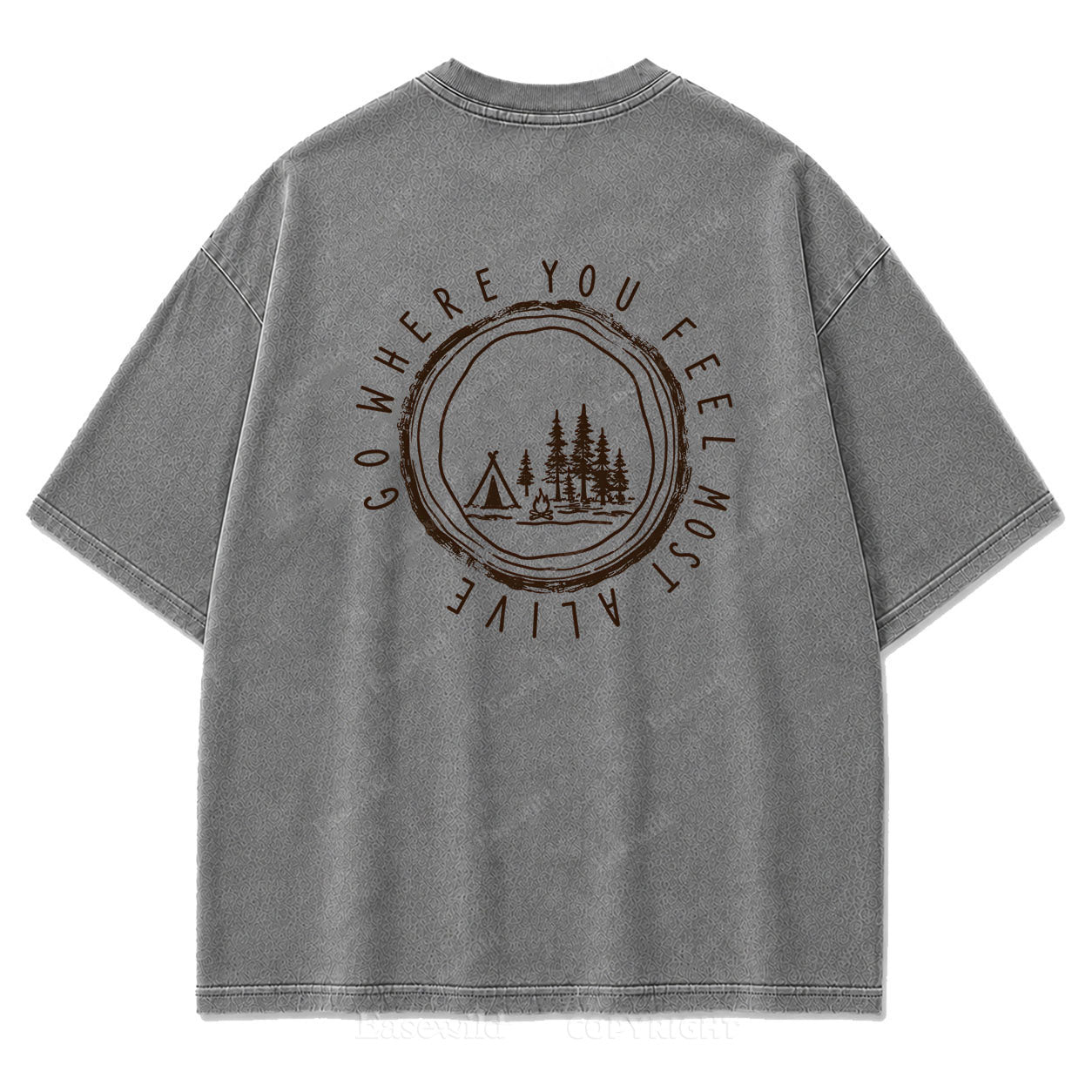 Go Where You Feel Most Alive Outdoor Washed Print Tee