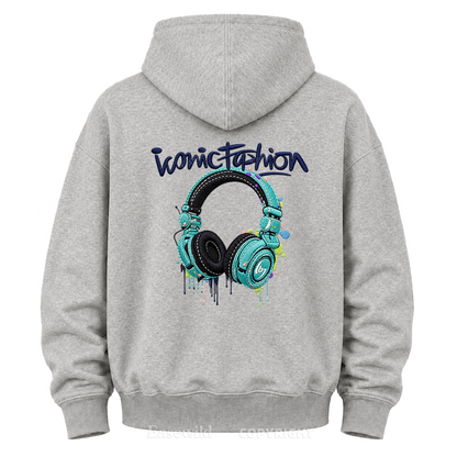 Iconic Fashion Headphones Graphic Hoodie
