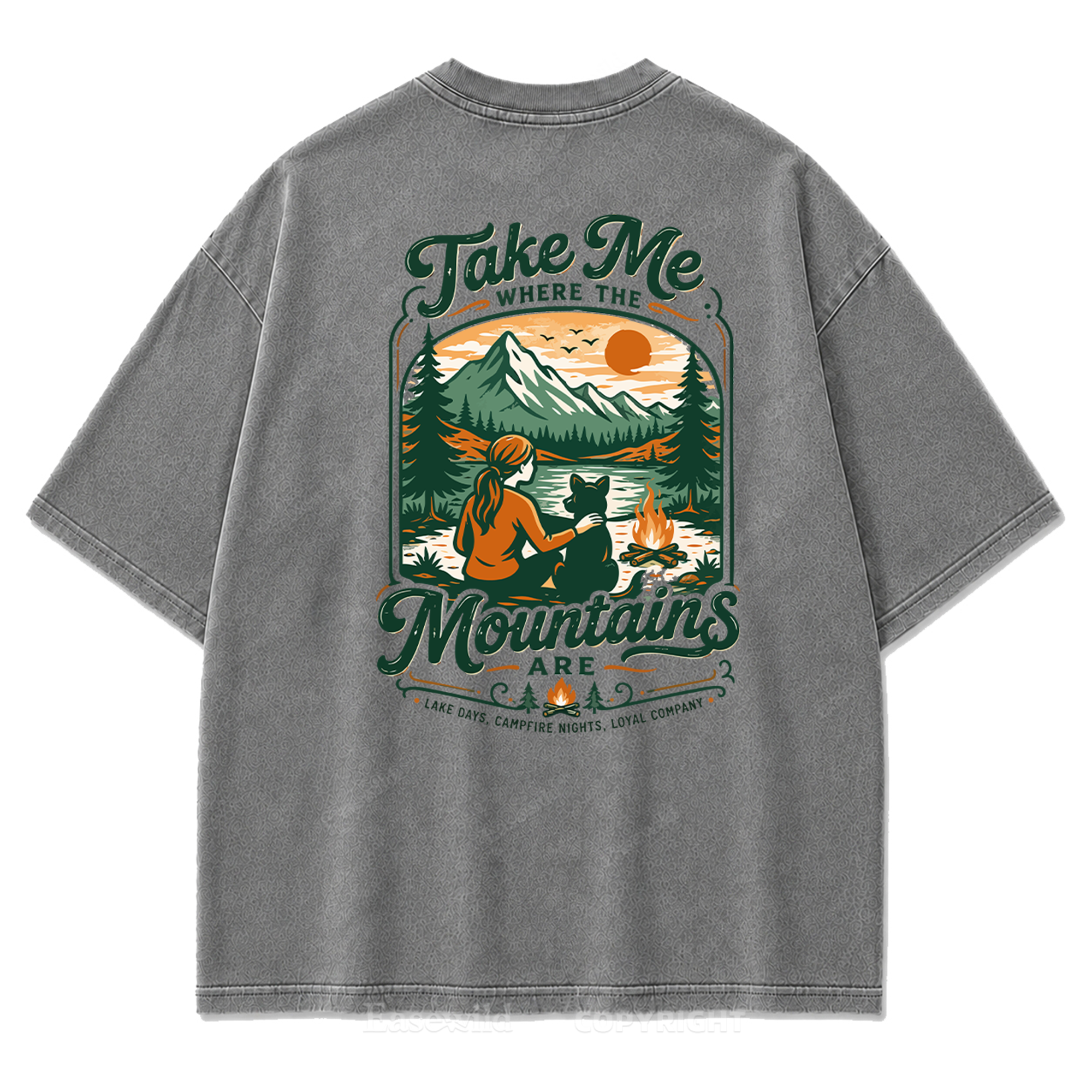 Mountain Days Loyal Company Washed Print Tee