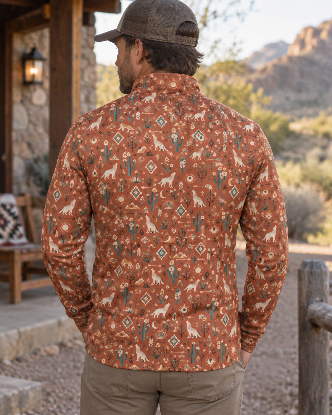 Desert Moon Southwest Quarter-Zip Pullover
