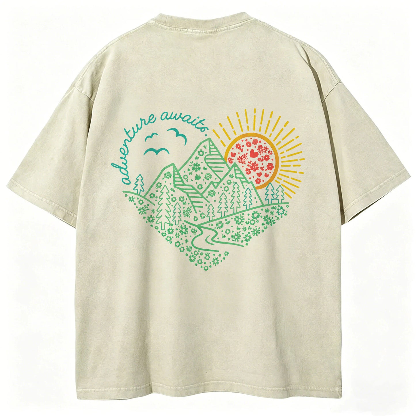 Adventure Awaits Washed T-Shirt