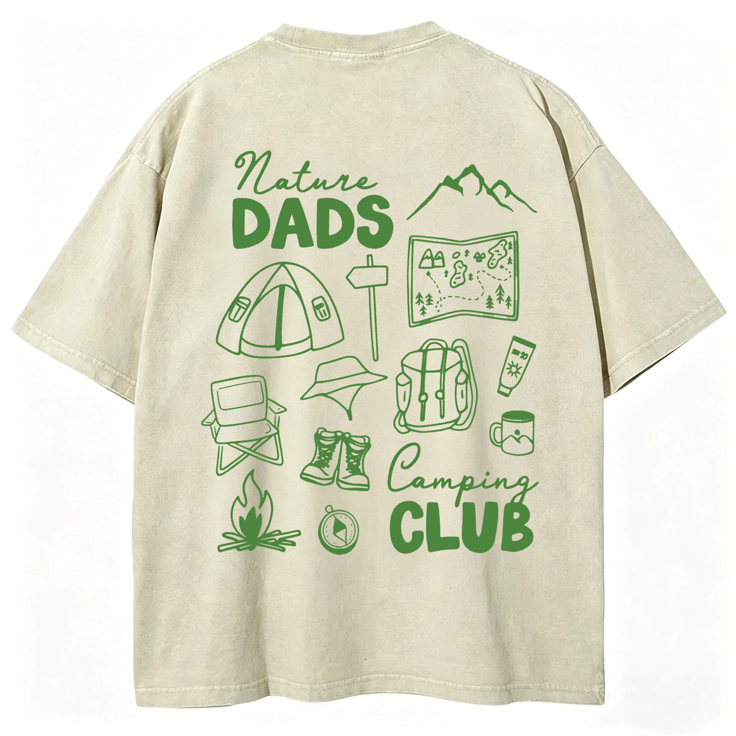 Nature Dads Camping Club Washed T-Shirt
