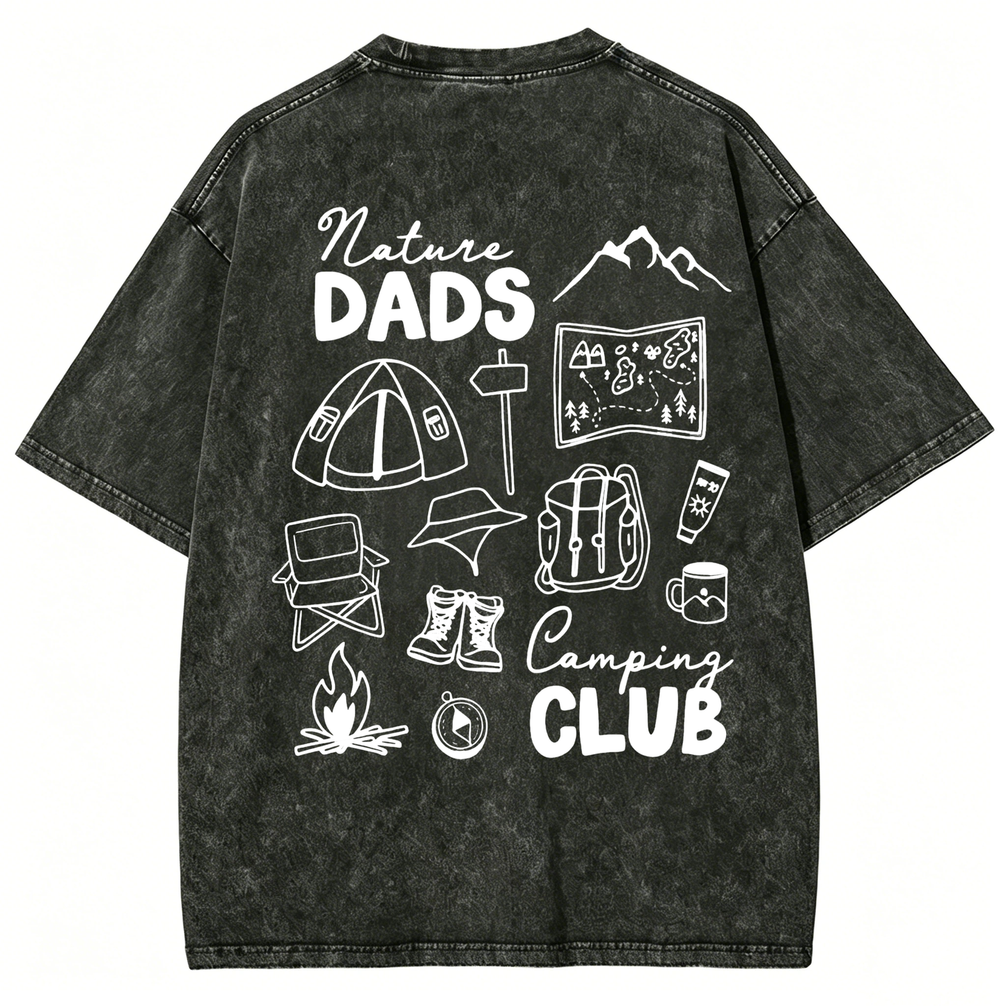Nature Dads Camping Club Washed T-Shirt