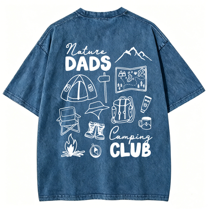 Nature Dads Camping Club Washed T-Shirt