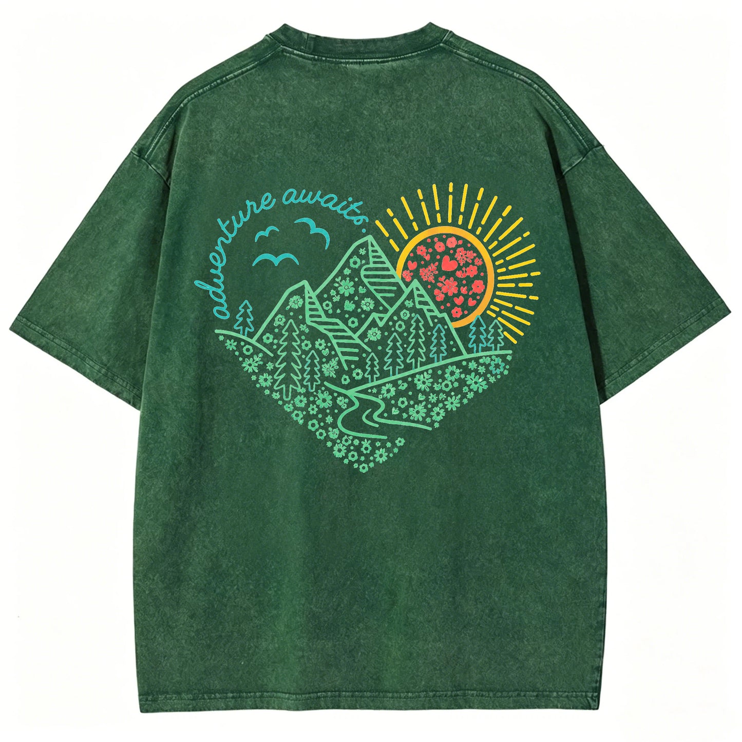 Adventure Awaits Washed T-Shirt