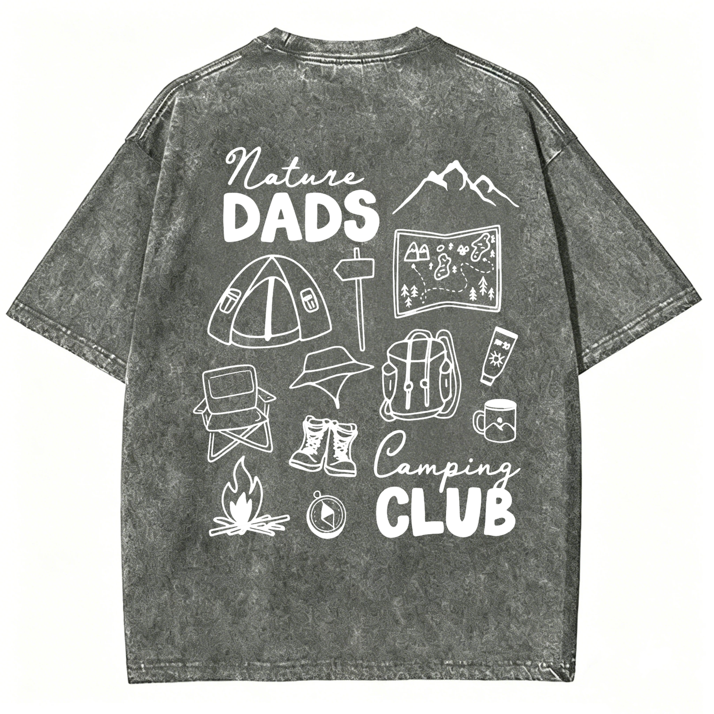 Nature Dads Camping Club Washed T-Shirt