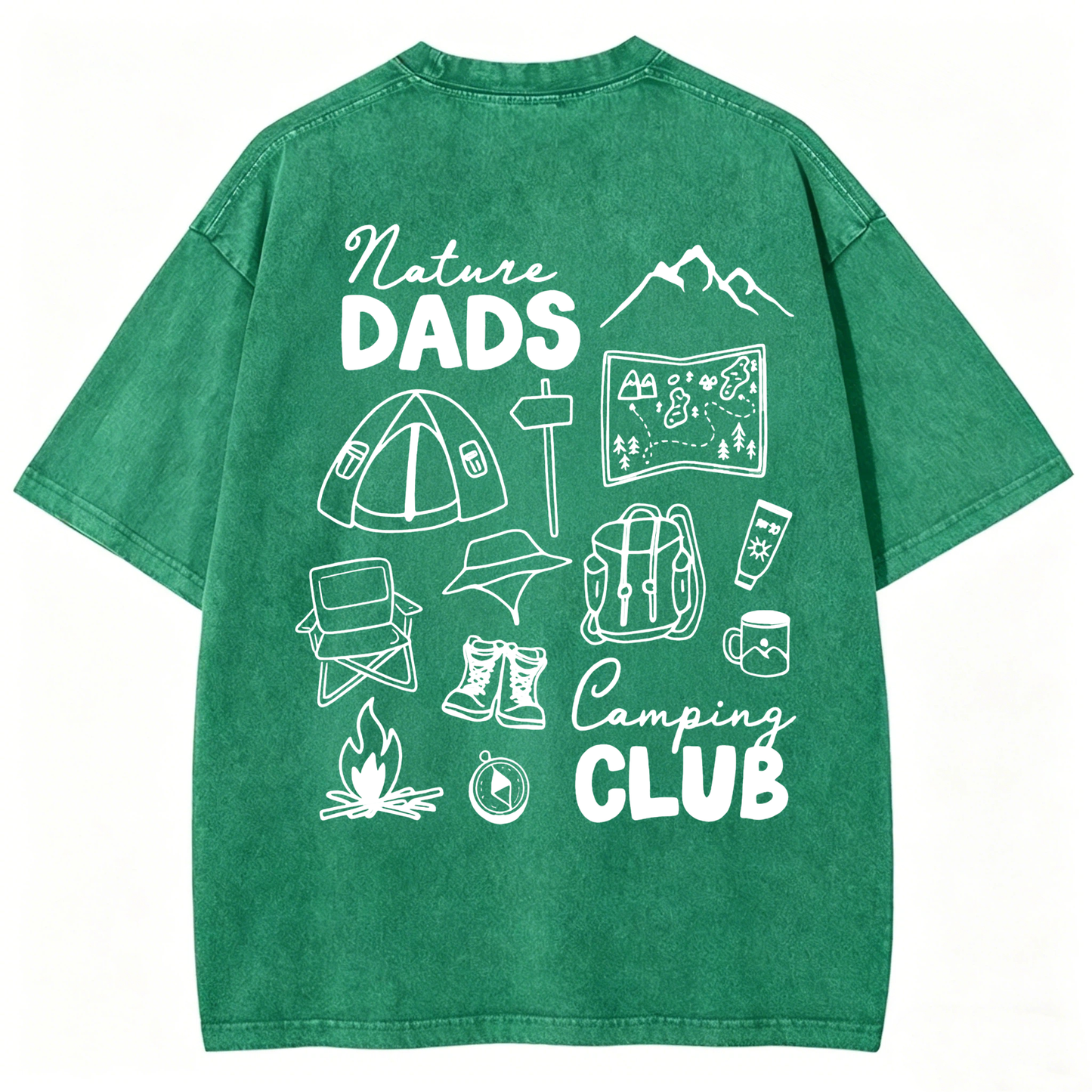 Nature Dads Camping Club Washed T-Shirt