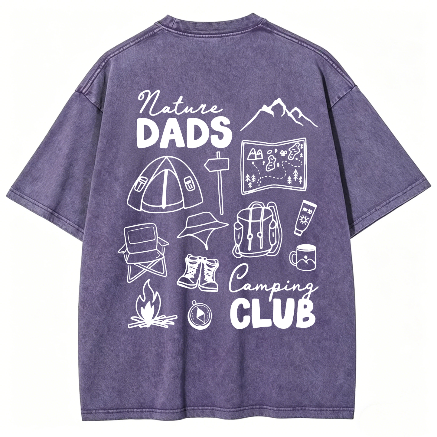 Nature Dads Camping Club Washed T-Shirt