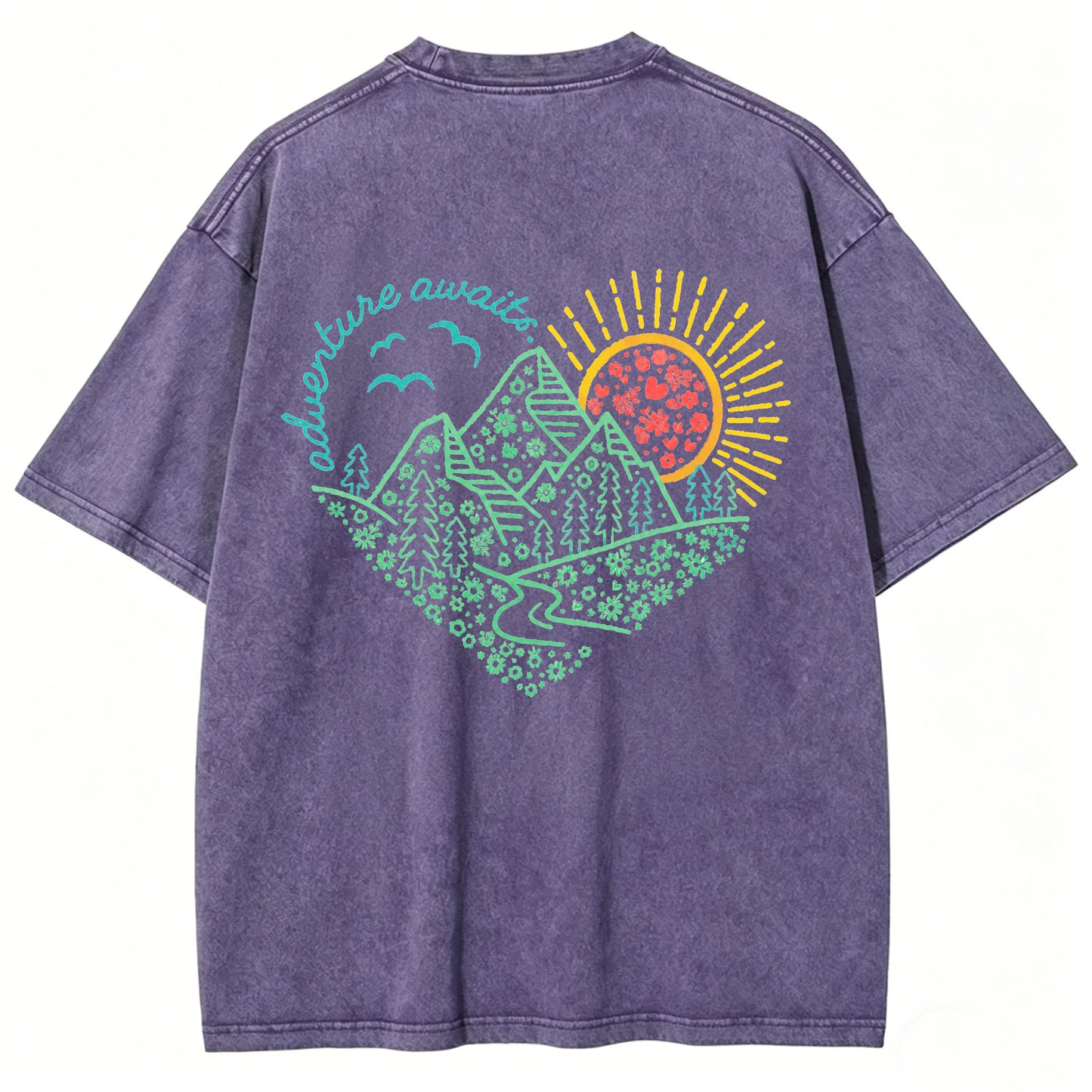 Adventure Awaits Washed T-Shirt