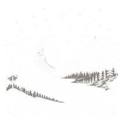 Between Earth & Sky Mountain Vintage Print Tee