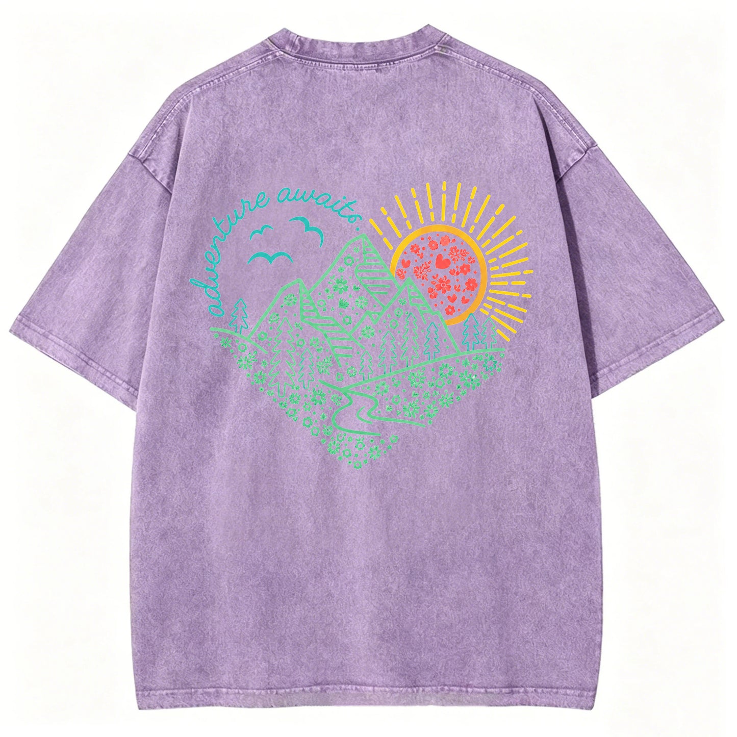Adventure Awaits Washed T-Shirt