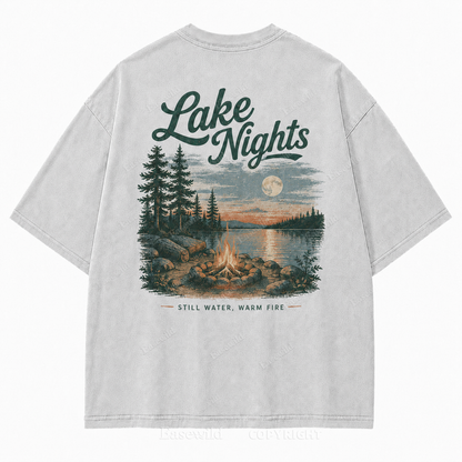 Where Lake Nights Feel Still, Warm, and Worth Remembering Tee