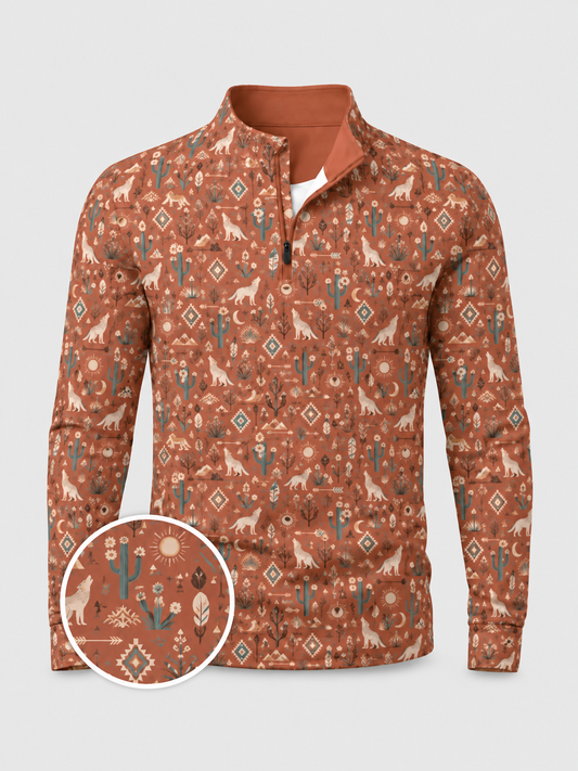 Desert Moon Southwest Quarter-Zip Pullover