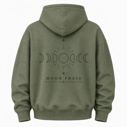 Lunar Cycle Celestial Graphic Hoodie