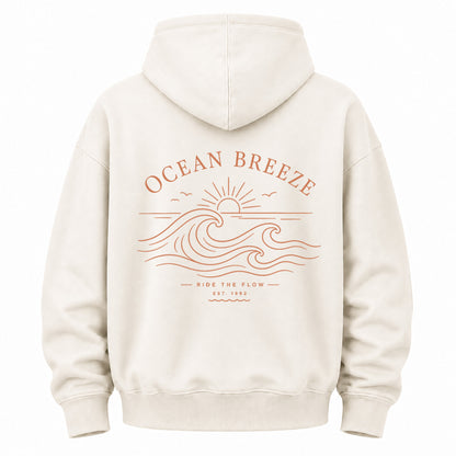 Ride The Flow Coastal Wave Graphic Hoodie