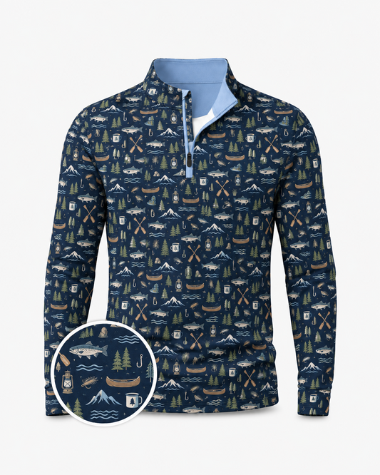 Lake & Pine Fishing Quarter-Zip Pullover