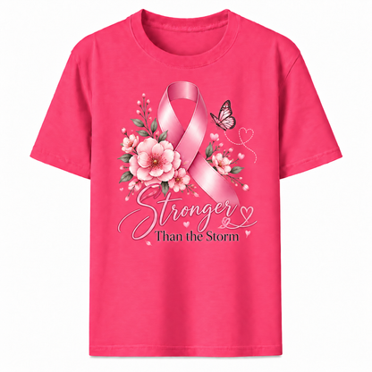 Stronger Than the Storm Pink Ribbon Tee