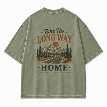 Slow Roads Full Heart Outdoor Graphic Tee
